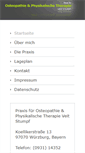 Mobile Screenshot of osteopathie-stumpf.de